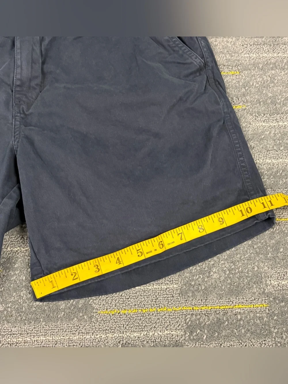 Bearbottom Shorts Mens Large Blue 7” Inseam Stretch Chino Elastic Waist Preppy